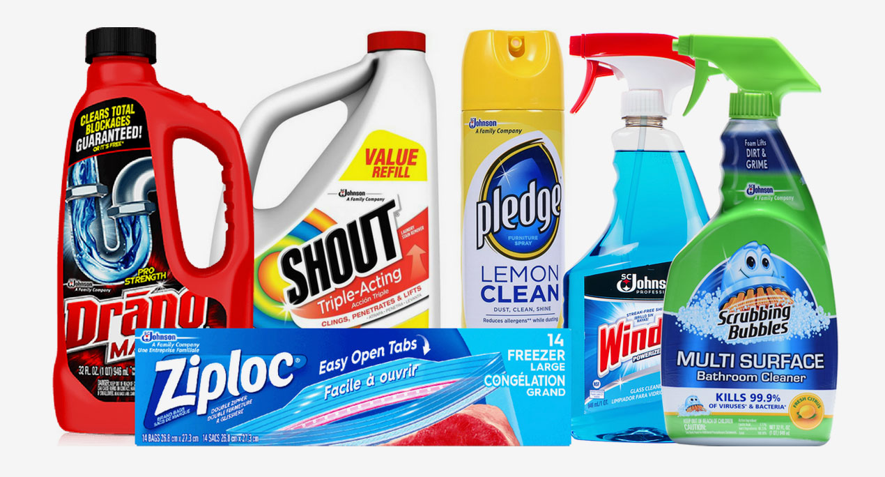 S.C. Johnson is a leading manufacturer of household cleaning products and products for home storage, air care, pest control and shoe care, as well as professional products.